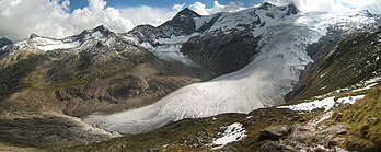 Le mont Großvenediger et le glacier Schlatenkees, en Autriche. (définition réelle 5 000 × 2 000*)