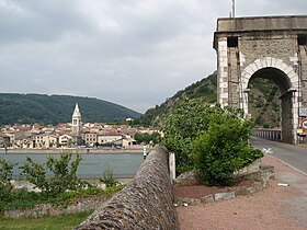 Vue d'Andance depuis Andancette.