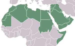 a map of the Arab World