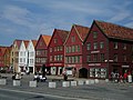 Image 10Bryggen in Bergen, once the centre of trade in Norway under the Hanseatic League trade network, now preserved as a World Heritage Site (from History of Norway)