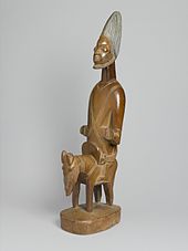 Shango, the Orisha of fire, lightning, and thunder, in the Yoruba religion, depicted on horseback Brooklyn Museum 1992.133.4 Figure of Shango on Horseback.jpg