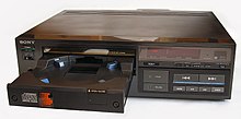 Sony CDP-101 from 1982, the first commercially released CD player for consumers CDP101a.jpg
