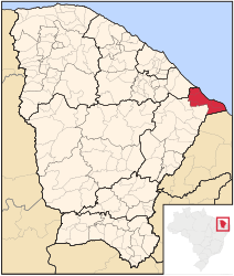 Litoral de Aracati – Mappa