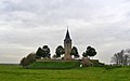 De kerktoren van Oosterwierum.