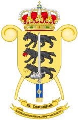 Escudo del Regimiento de Defensa NBQ «Valencia» n.º 1.