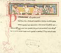 Codex Buranus: Miniatura del foglio 89