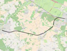 Spoorlijn Buxtehude - Harsefeld op de kaart