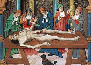 Dissection of a cadaver, 15th-century painting Dissection of a Cadaver.jpg