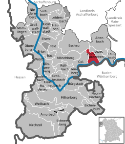 Läget för Dorfprozelten i Landkreis Miltenberg