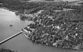 Drottningholmin asuinalue, linna ja silta vuonna 1936