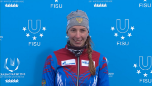 Noskowa bei der Winteruniversiade 2019