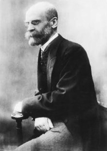 Emile Durkheim is considered one of the founding fathers of sociology. Emile Durkheim.jpg