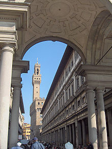 Galleria degli Uffizi in Florence Firenze.Palvecchio.Uffizi03.JPG
