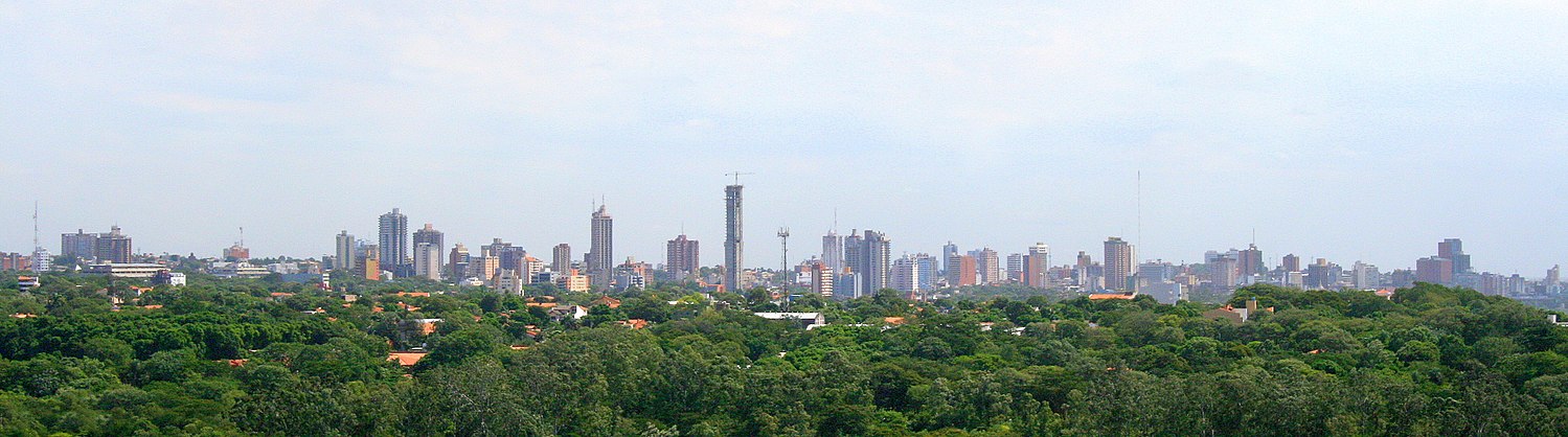 Vista Panoramica de la Ciudad de Asuncion, (Paraguay).