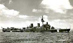 防空巡洋艦に改装後の姿（1944年）。
