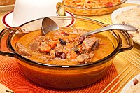 Kaldereta, a stew usually cooked using goat meat