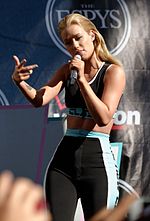 Azalea performing at the 2014 ESPY Awards. Iggy Azalea 7-16-2014 -12 (14681492195).jpg