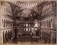 Interior of Hagia Sophia mosque