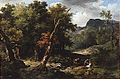 Carloman blessé à mort dans la forêt de Bézu 1821 par Jean-Charles-Joseph Rémond. Musée du Louvre, département des Peintures.