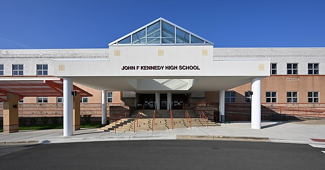 John F. Kennedy High School main entrance, Wheaton-Glenmont, MD