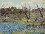 Early Spring—Bluebonnets and Mesquite