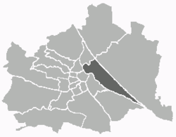 Расположение района в Вене