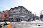 ehem. Kaufhaus und Wohngebäude, heute Bezirksamt Weißensee, 1929/1930 von der Bauabteilung der Rudolf-Karstadt-AG in der Berliner Allee 100, Berlin-Weißensee