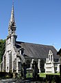 Vue d'ensemble du placître de la chapelle de Kerdévot.