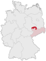 Lage des Landkreises Nordsachsen in Deutschland