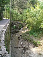 Le Fossan en haut du Boulevard du Fossan à Menton.