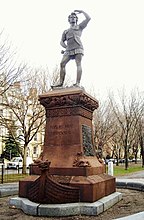 Estatua de Leif Erikson en Boston.