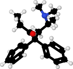 The more active R enantiomer of methadone (levomethadone)