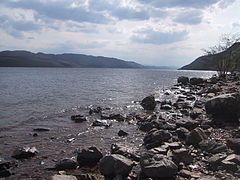 Le loch Ness vu du sud en mai 2006.