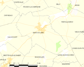 Poziția localității Saint-Sylvain
