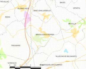 Poziția localității Banyuls-dels-Aspres