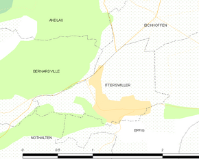 Poziția localității Itterswiller