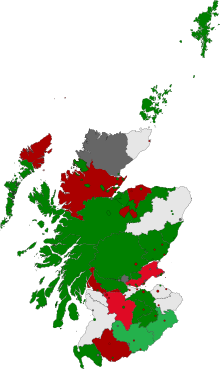 Map of commissioner voting on the ratification of the Treaty of Union.

.mw-parser-output .legend{page-break-inside:avoid;break-inside:avoid-column}.mw-parser-output .legend-color{display:inline-block;min-width:1.25em;height:1.25em;line-height:1.25;margin:1px 0;text-align:center;border:1px solid black;background-color:transparent;color:black}.mw-parser-output .legend-text{}
All (or sole) Commissioners absent
All Commissioners present voting for Union
Majority of Commissioners present voting for Union
Equal number of Commissioners voting for and against
Majority of Commissioners present voting against Union
All Commissioners present voting against Union Map of Scottish Commissioner voting on the ratification of the Treaty of Union.svg