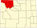 Localização do Condado de Park (Wyoming)