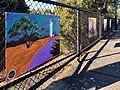 Splashout Art Studio artwork on display at Marino Rocks station.