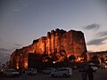 Nočni pogled na trdnjavo Mehrangarh