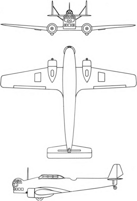 vue en plan de l’avion