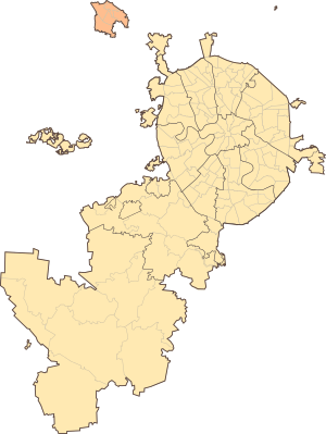 Зеленоград Зеленоградский административный округ (ЗелАО) на карте