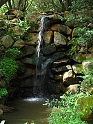 Man-made waterfall in the Garden