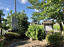 諏訪神社にある渡古戦場跡