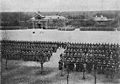 Orosz csapatok az erőd udvarán 1915-ben