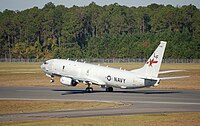 Boeing P-8 Poseidon in partenza dal NAS Jacksonville.