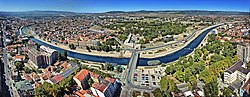 Niš and the Nišava River in August 2011