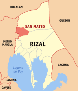 San Mateo na Rizal Coordenadas : 14°41'48.98"N, 121°7'18.98"E