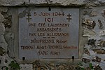 Monument aux résistants exécutés le 5 juin 1944