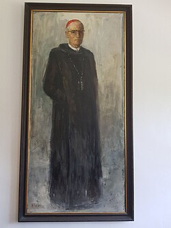 Porträt von Kardinal Mayer im Benediktinerhabit